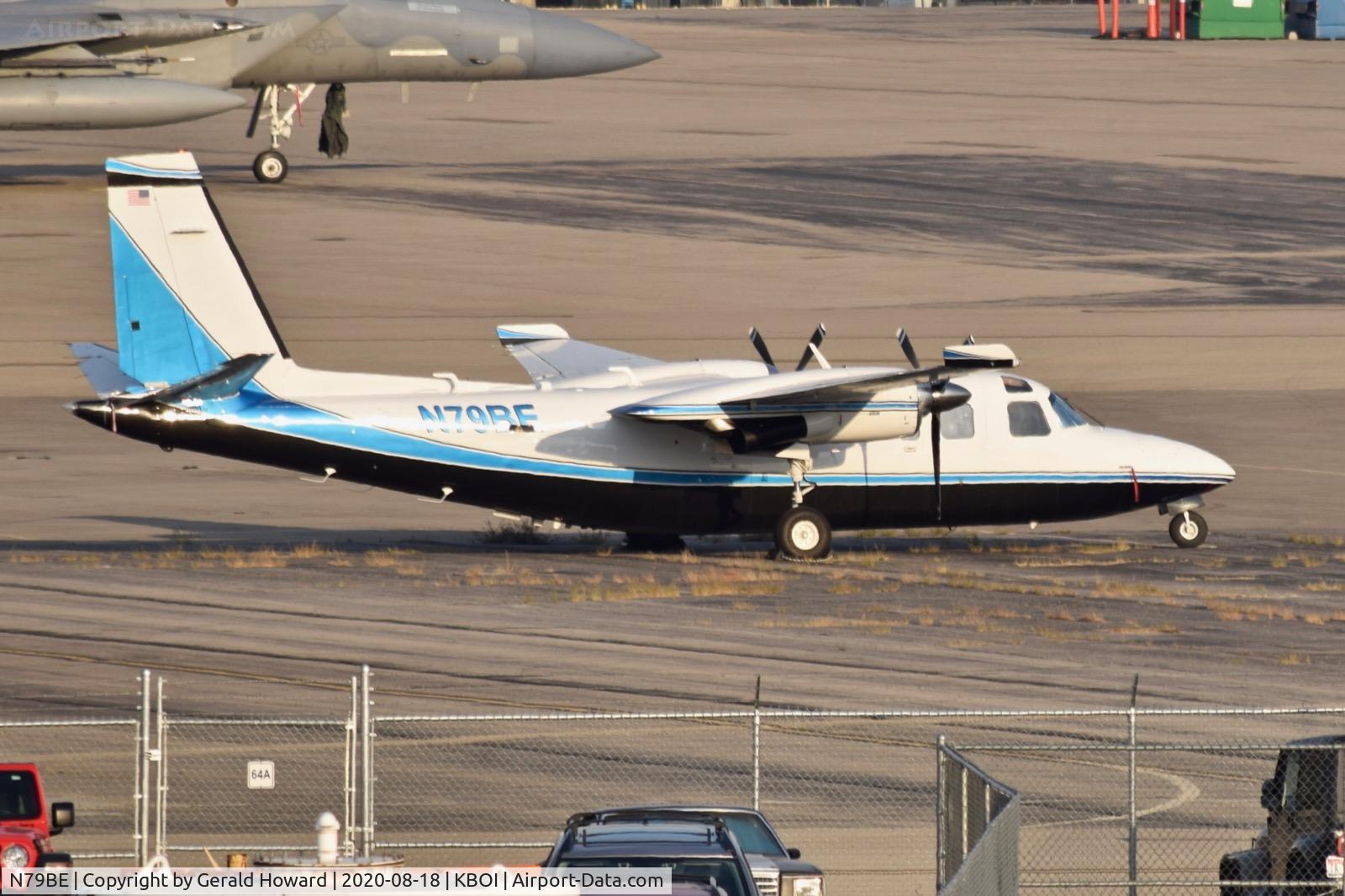 N79BE, 1977 Rockwell 690B Turbo Commander C/N 11408, Parked on north GA ramp.