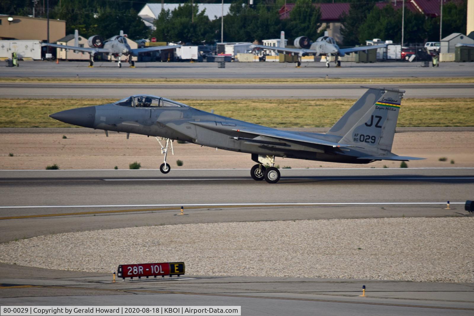 80-0029, 1980 McDonnell Douglas F-15C Eagle C/N 0679/C178, Take off from 10L.