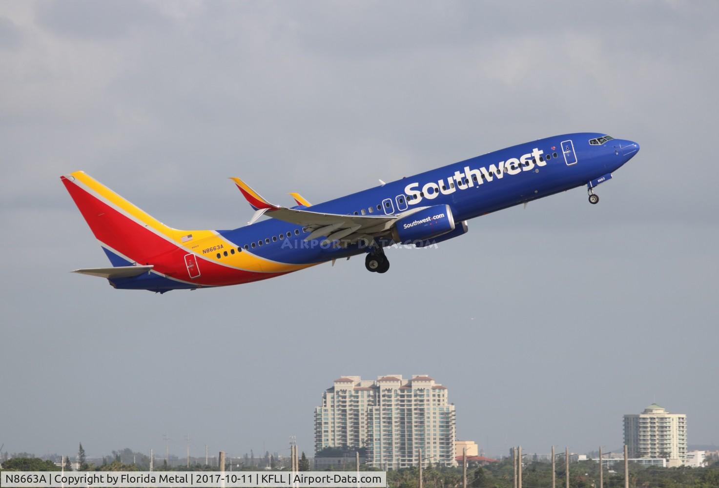 N8663A, 2015 Boeing 737-8H4 C/N 36902, WN 737-800