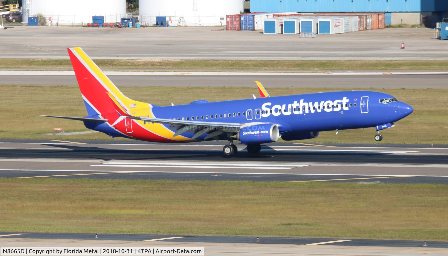 N8665D, 2015 Boeing 737-8H4 C/N 36652, WN 737-800