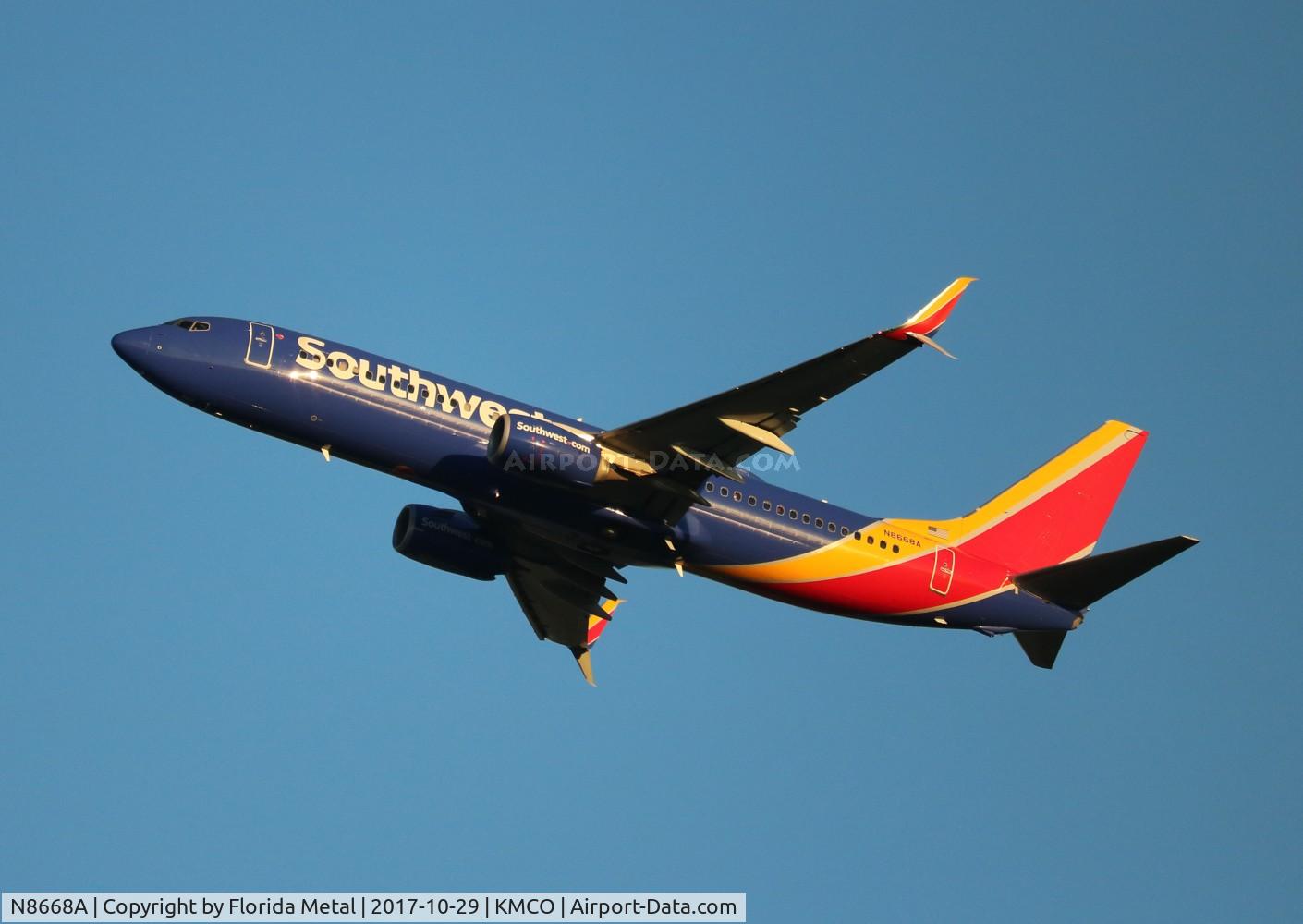 N8668A, 2015 Boeing 737-8H4 C/N 36903, WN 737-800