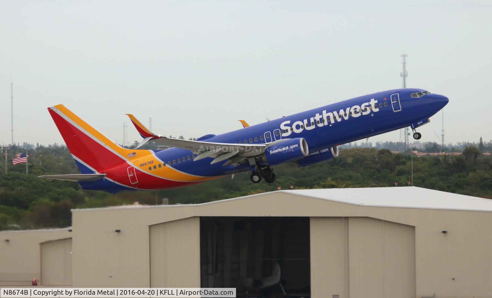 N8674B, 2015 Boeing 737-8H4 C/N 36734, WN 737-800