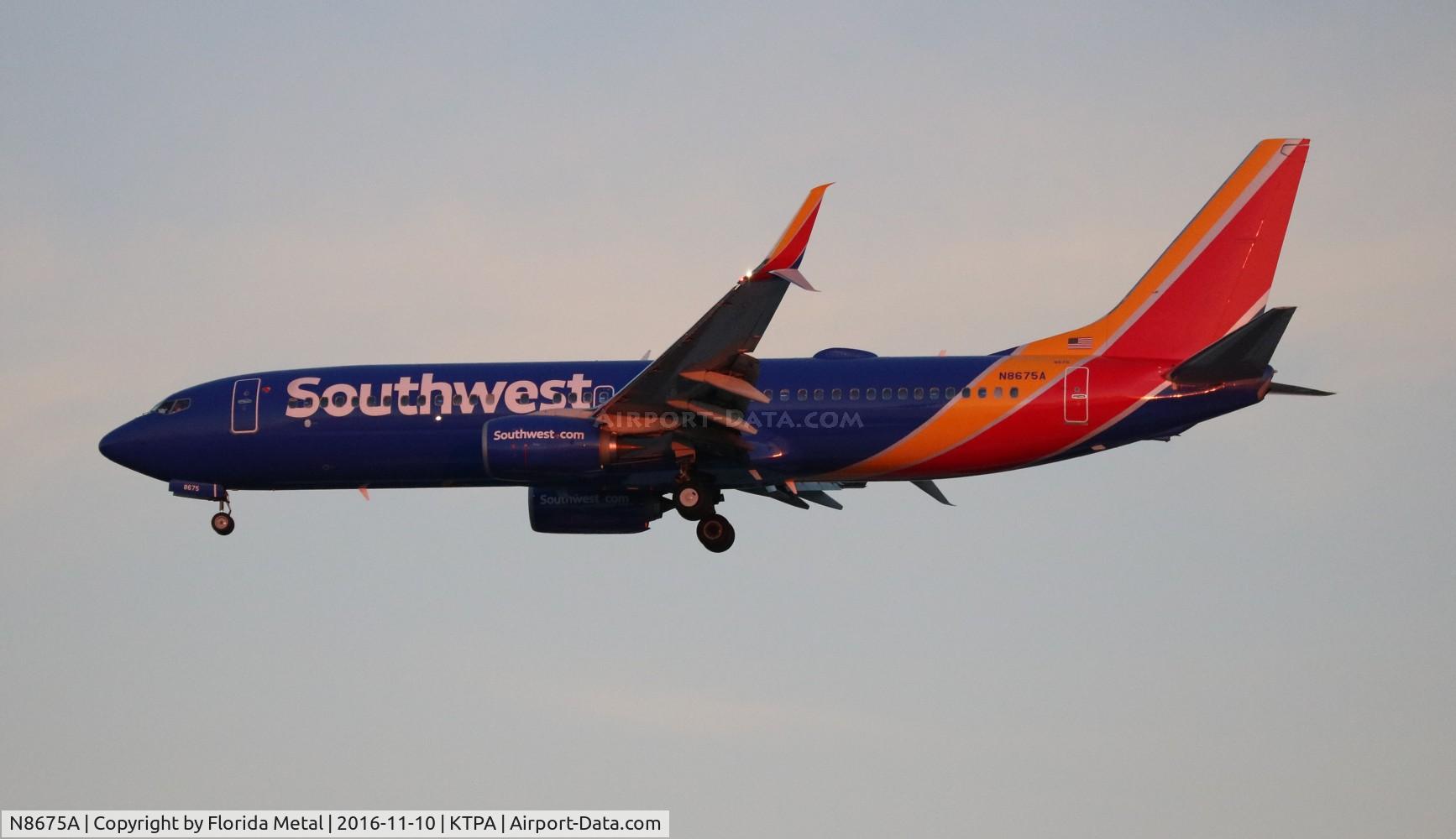 N8675A, 2015 Boeing 737-8H4 C/N 35976, WN 737-800