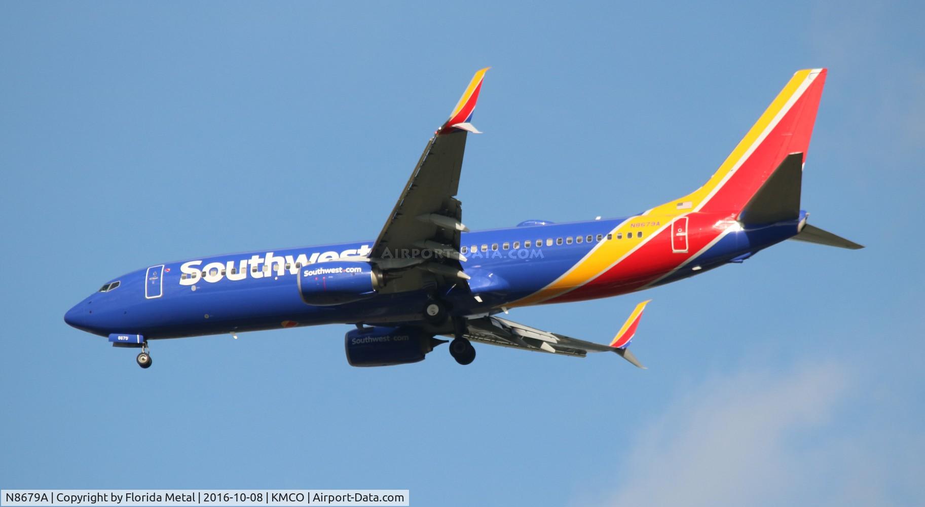 N8679A, 2016 Boeing 737-8H4 C/N 36932, WN 737-800