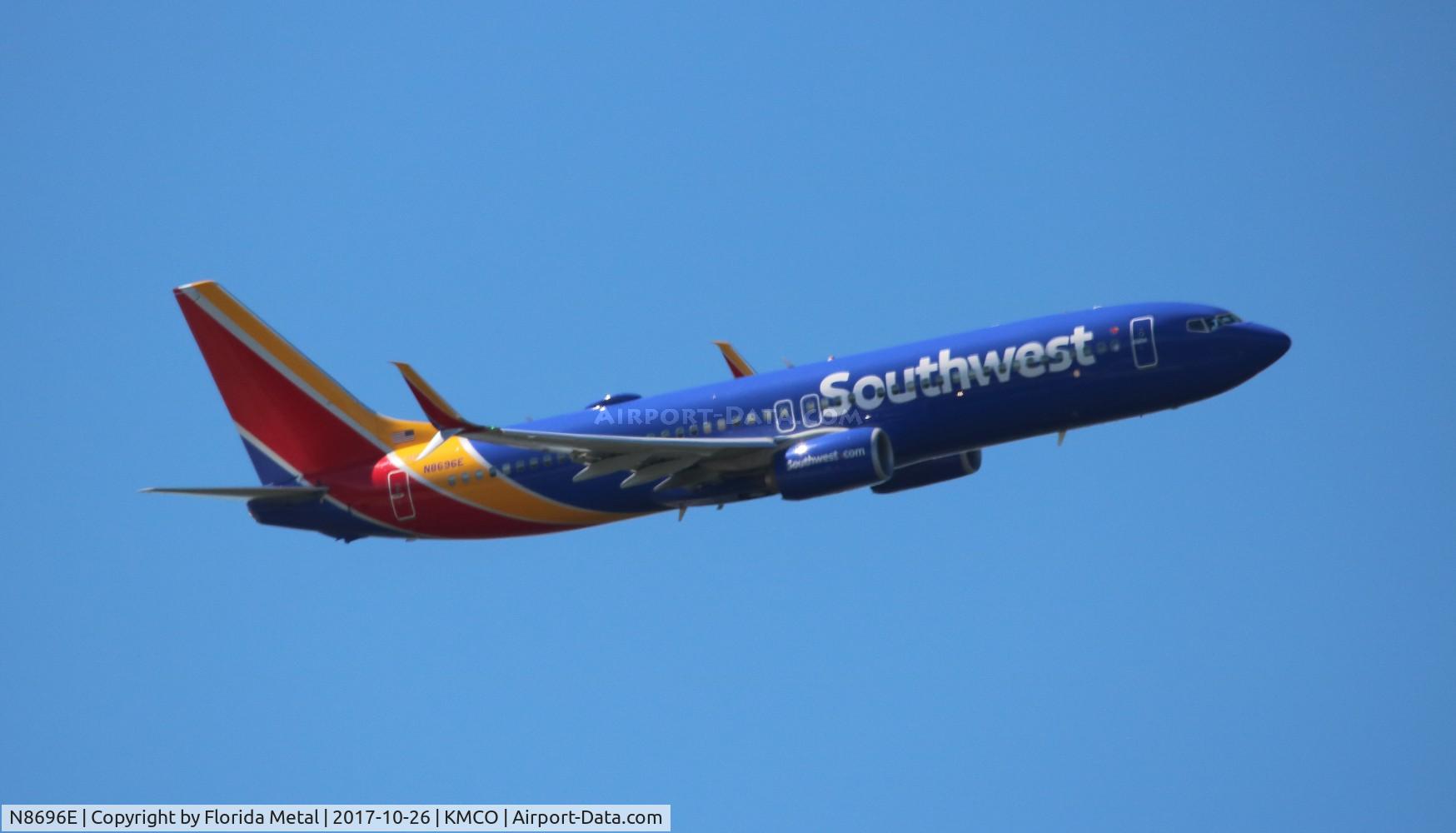 N8696E, 2016 Boeing 737-8H4 C/N 36678, WN 737-800