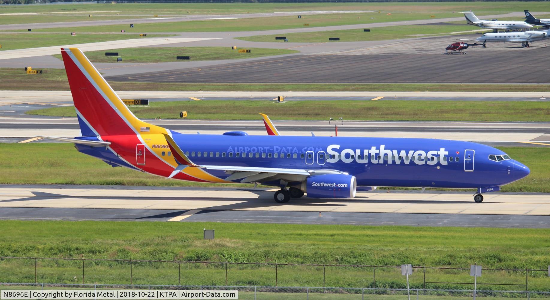 N8696E, 2016 Boeing 737-8H4 C/N 36678, WN 737-800