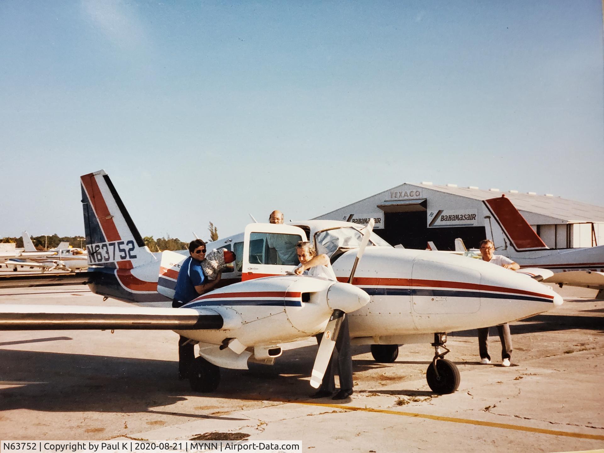 N63752, 1977 Piper PA-23-250 C/N 27-7754086, Taken in the mid 1980's