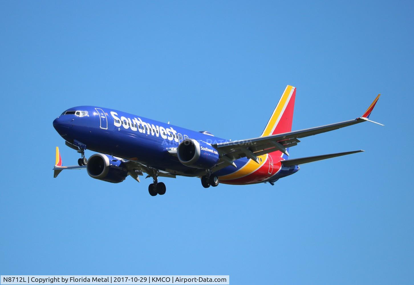 N8712L, 2017 Boeing 737-8 MAX C/N 36930, WN 737-8 MAX
