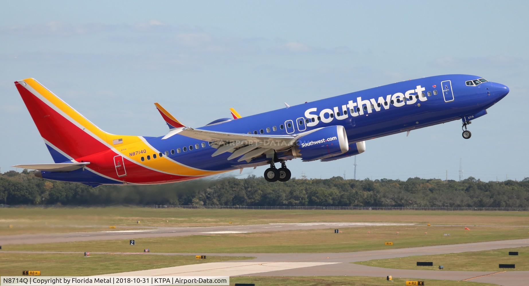 N8714Q, 2017 Boeing 737-8 MAX C/N 36934, WN 737-8 MAX