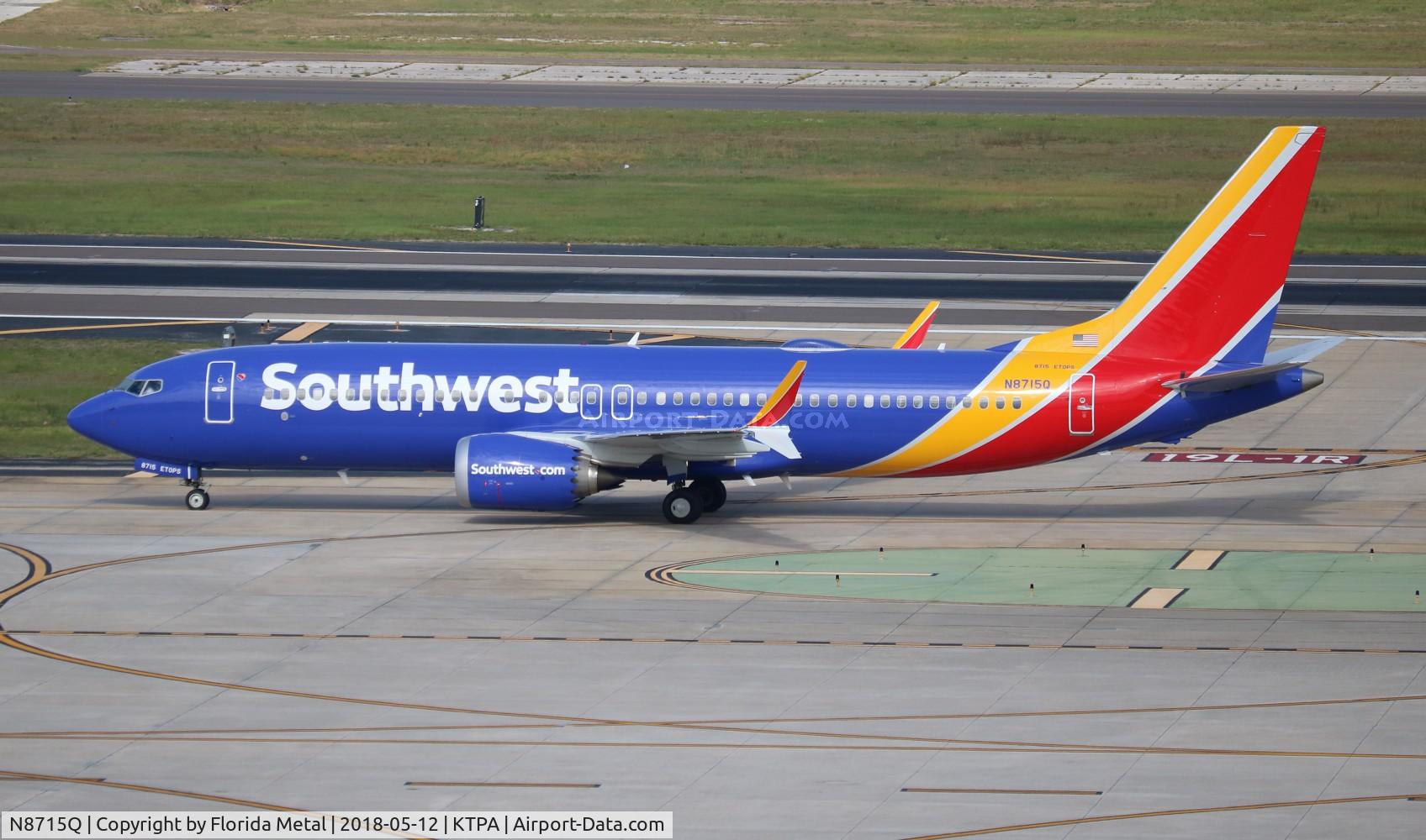 N8715Q, 2017 Boeing 737-8 MAX C/N 42570, WN 737-8 MAX