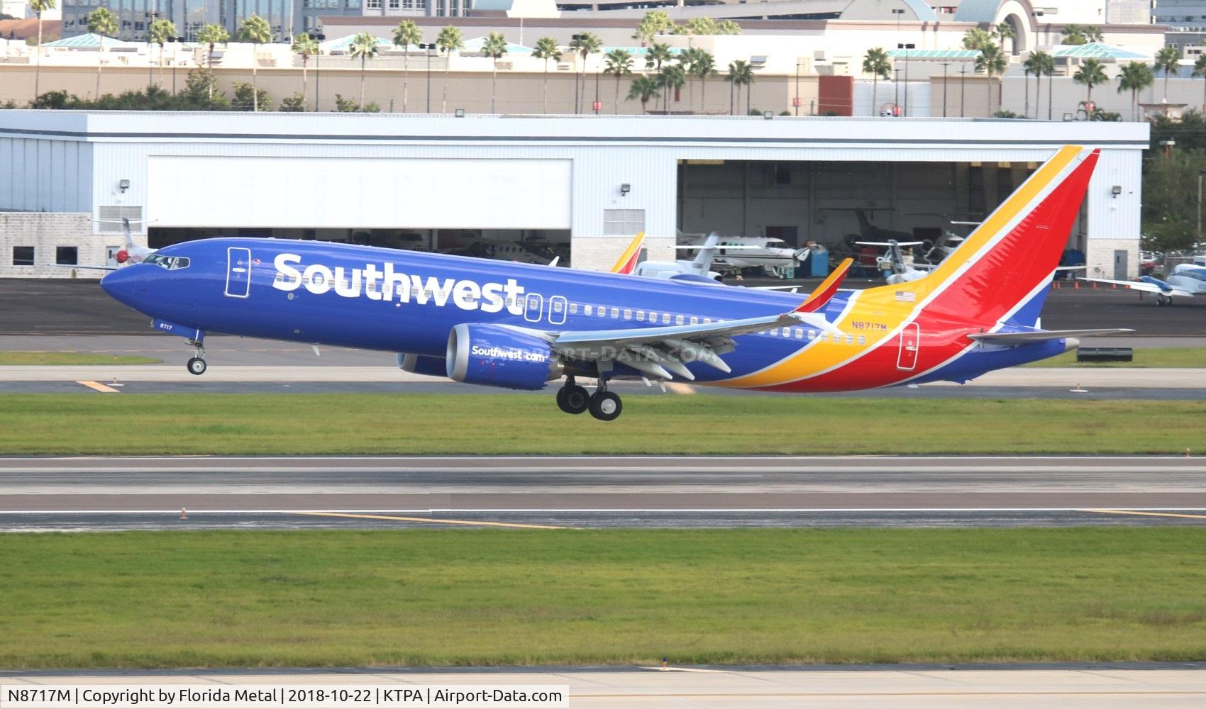N8717M, 2018 Boeing 737-8 MAX C/N 42751, WN 737-8 MAX