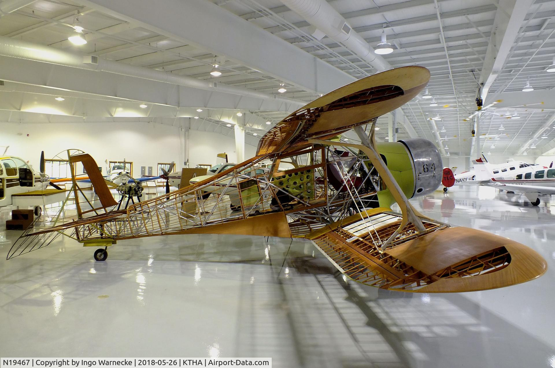 N19467, 1938 Beech E17L C/N 231, Beechcraft E17L Staggerwing (minus outer skin) at the Beechcraft Heritage Museum, Tullahoma TN