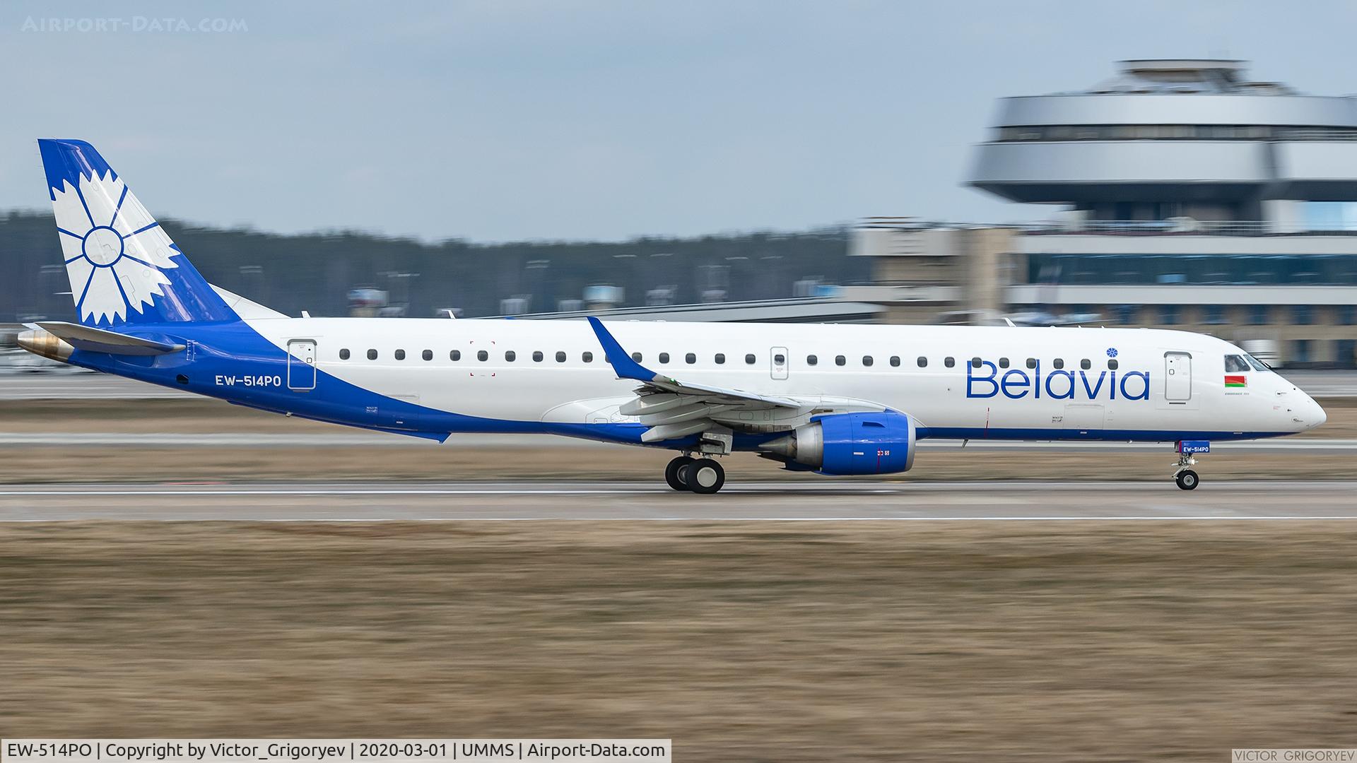 EW-514PO, 2018 Embraer 195LR (ERJ-190-200LR) C/N 19000756, Belavia Airlines
