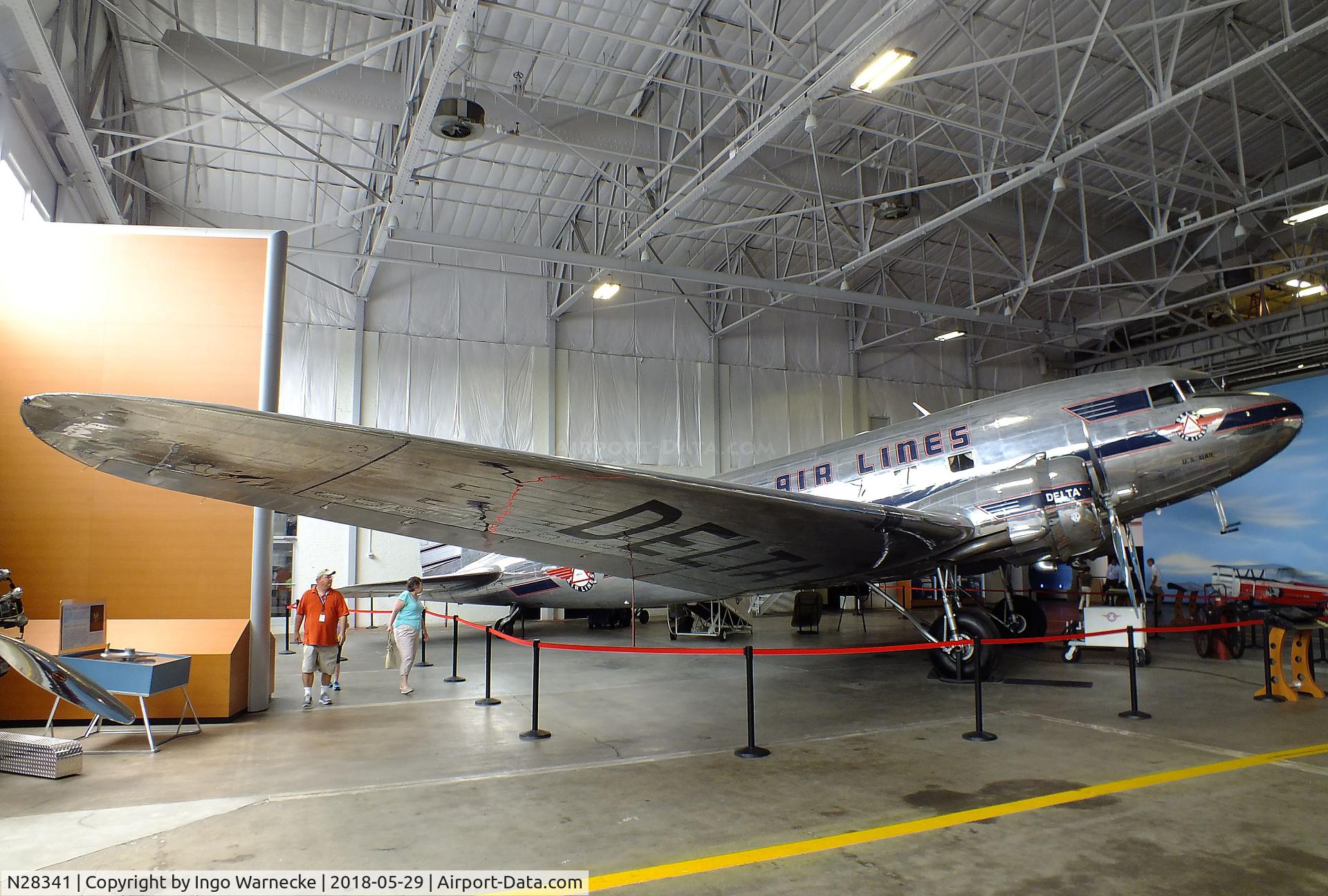 N28341, 1940 Douglas DC-3-G202A C/N 3278, Douglas DC-3 at the Delta Flight Museum, Atlanta GA