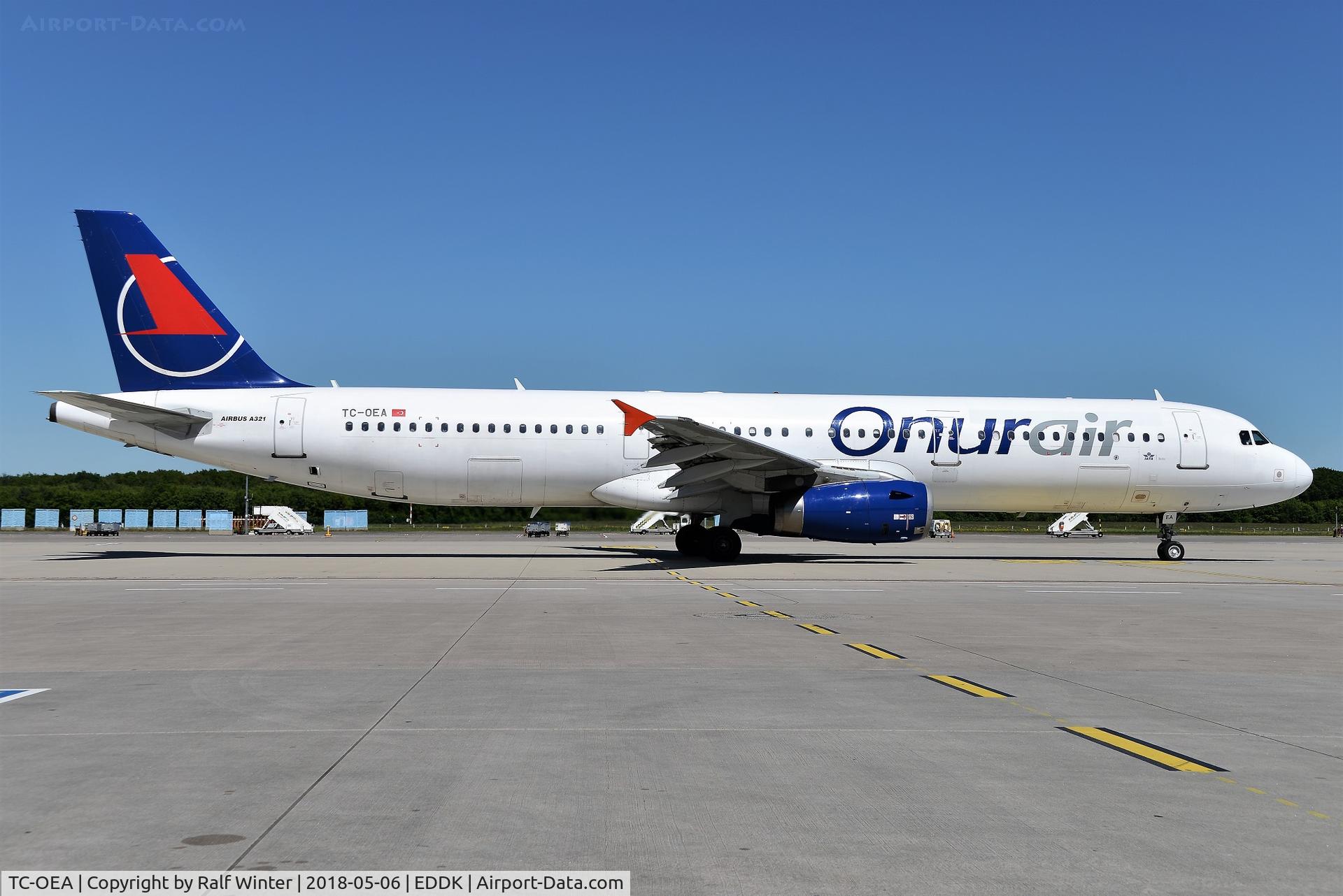 TC-OEA, 1998 Airbus A321-131 C/N 771, Airbus A321-231 - 8Q OHY Onur Air - 771 - TC-OEA - 06.05.2018 - CGN