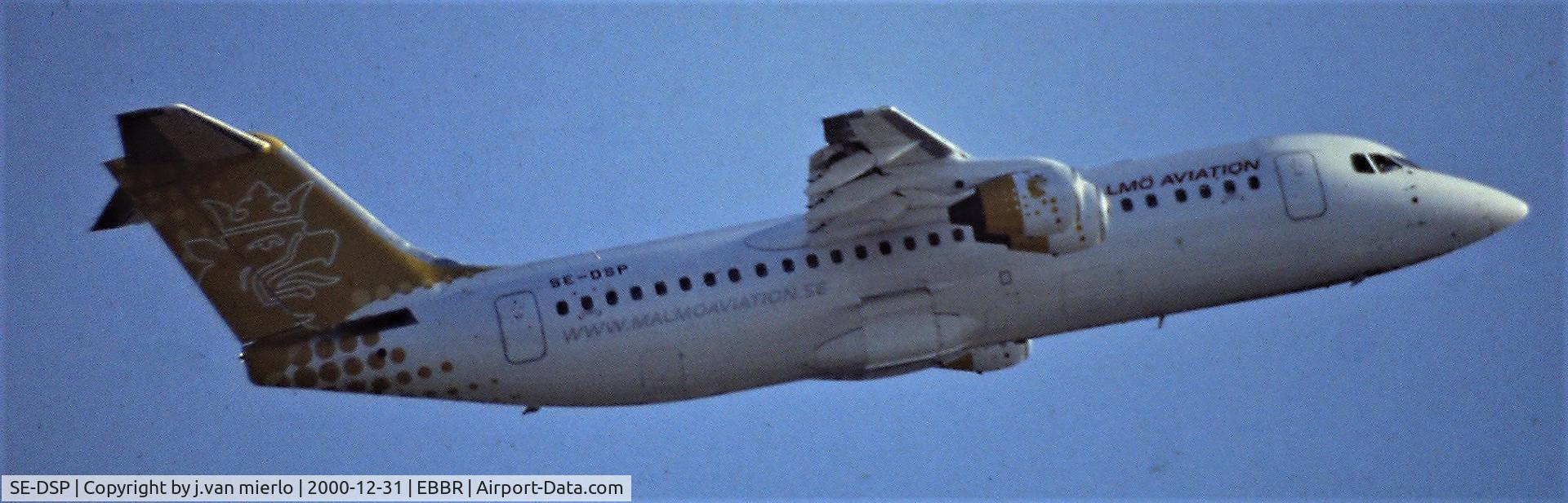 SE-DSP, 1994 British Aerospace Avro 146-RJ100A C/N E3242, T/O EBBR 25R scan/slide