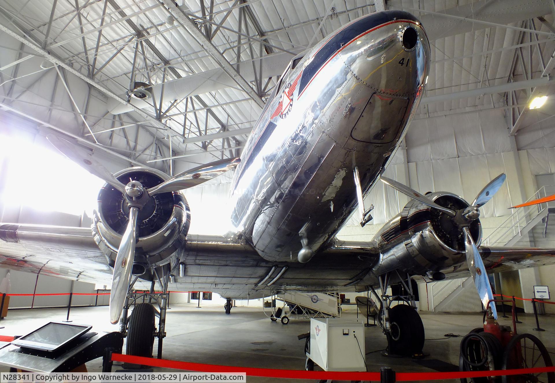 N28341, 1940 Douglas DC-3-G202A C/N 3278, Douglas DC-3 at the Delta Flight Museum, Atlanta GA