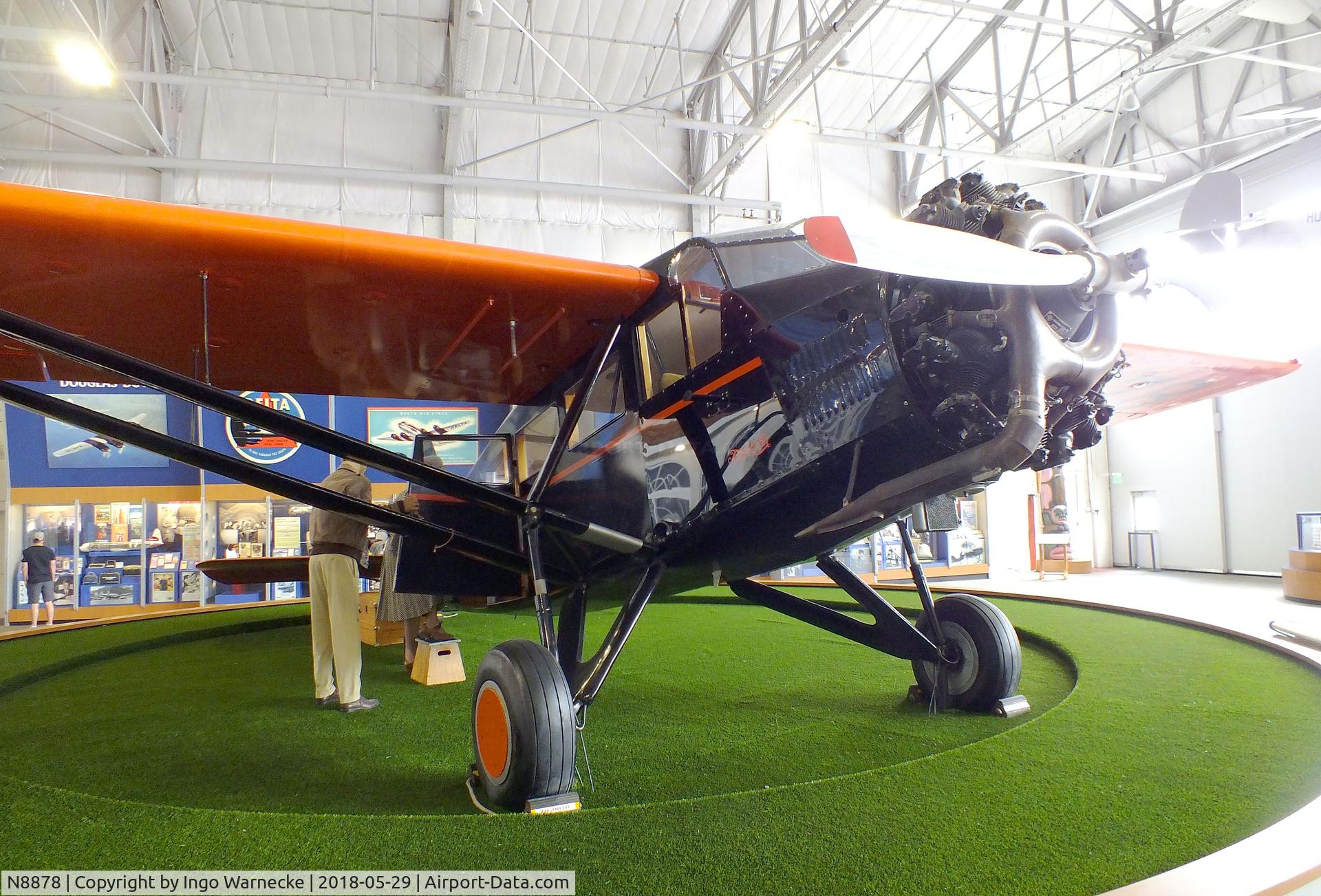 N8878, 1931 Curtiss-Wright Travel Air 6-B C/N 6B-2040, Travel Air 6000 (Curtiss-Wright 6B) at the Delta Flight Museum, Atlanta GA