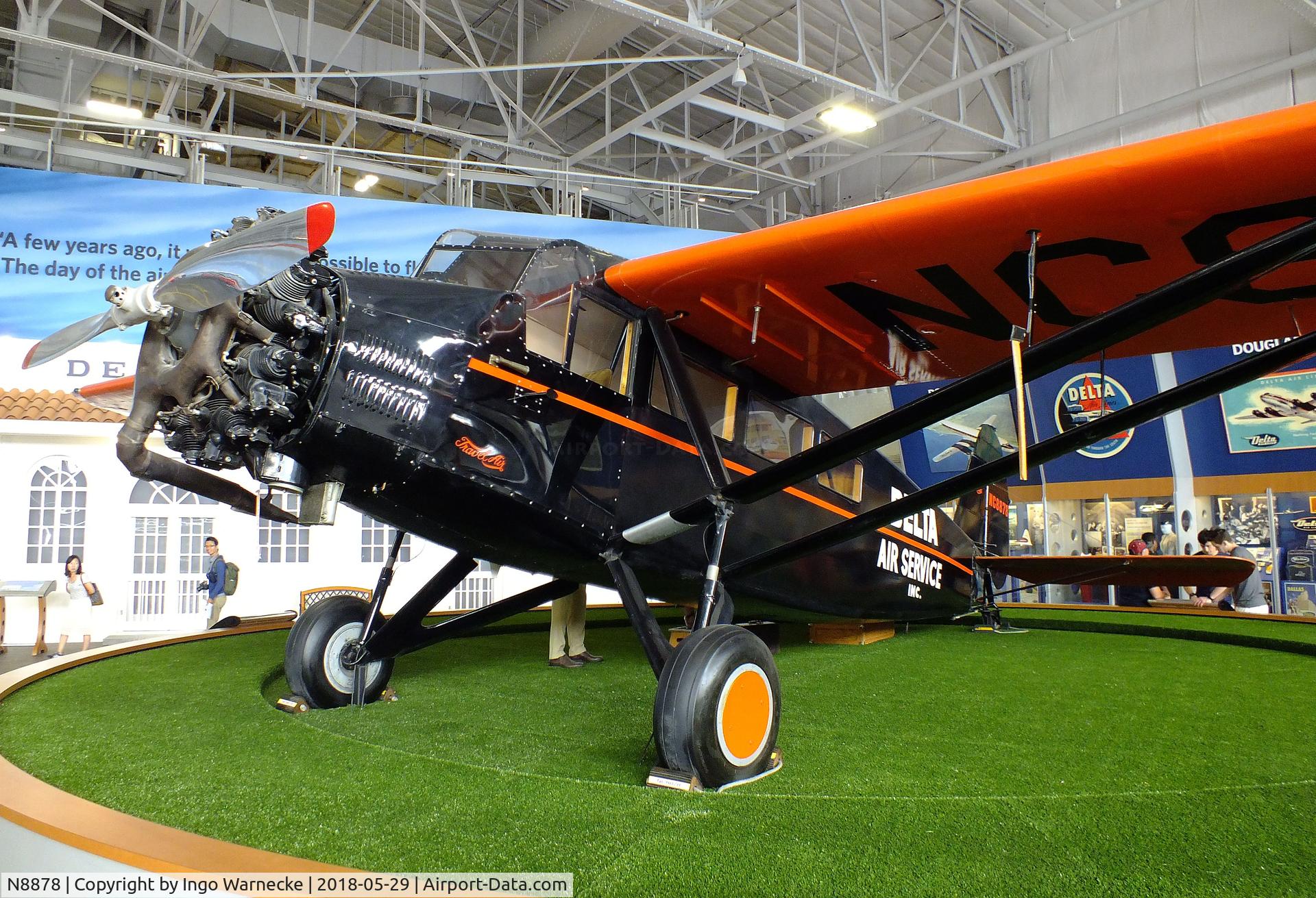N8878, 1931 Curtiss-Wright Travel Air 6-B C/N 6B-2040, Travel Air 6000 (Curtiss-Wright 6B) at the Delta Flight Museum, Atlanta GA