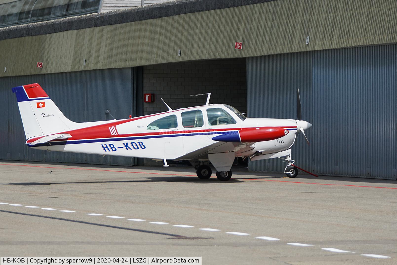 HB-KOB, 1965 Beech 35-C33 Debonair Debonair C/N CD-860, At Grenchen