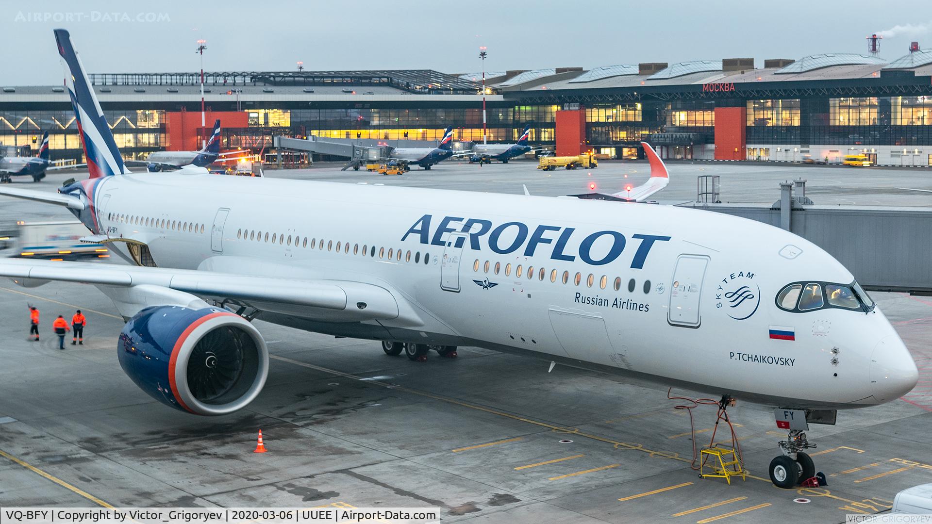 VQ-BFY, 2019 Airbus A350-941 C/N 383, Aeroflot