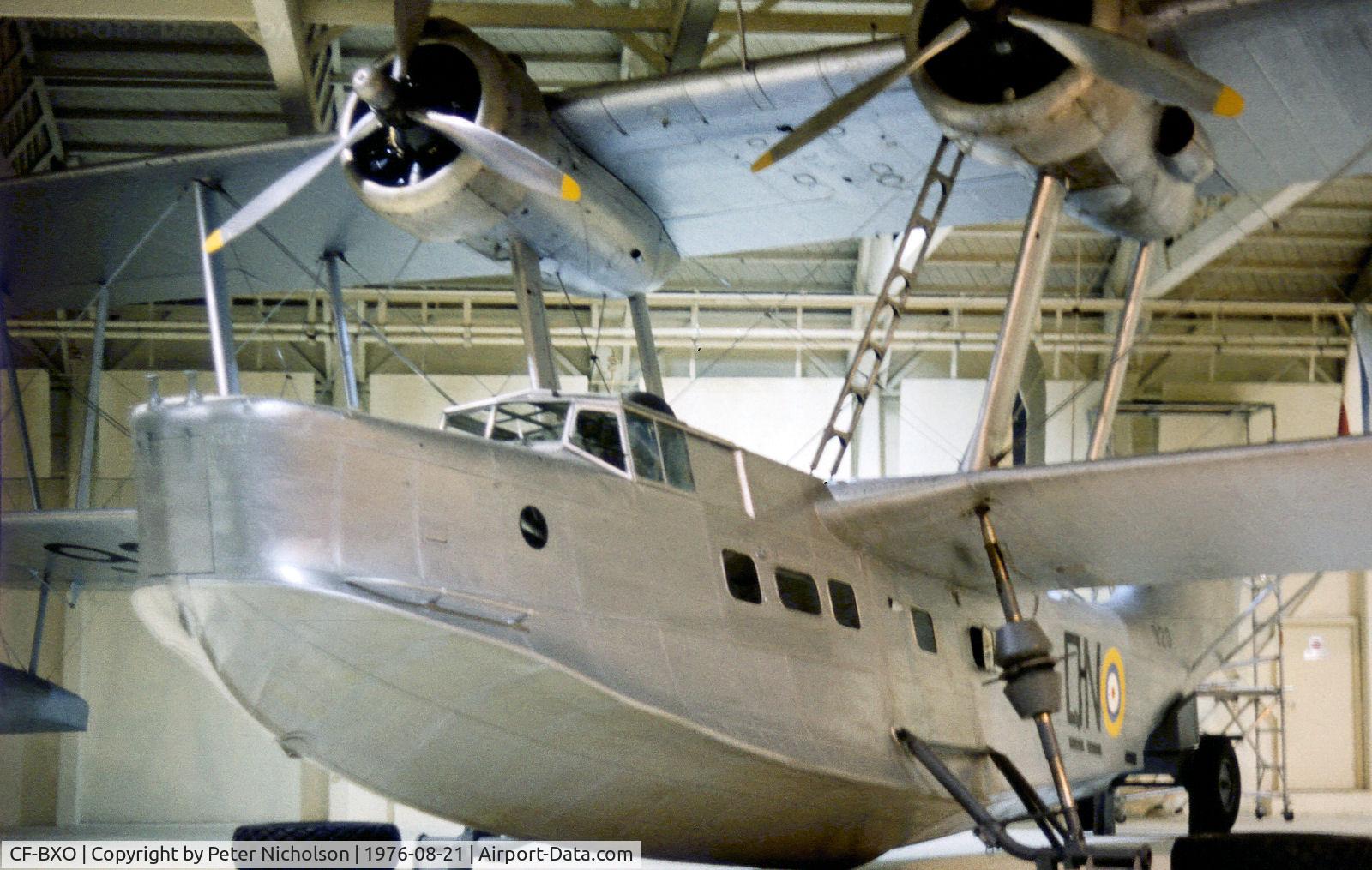 CF-BXO, 1940 Supermarine Stranraer C/N CV 209, Supermarine Stranraer as seen on display at the RAF Museum at Hendon in the Summer of 1976.