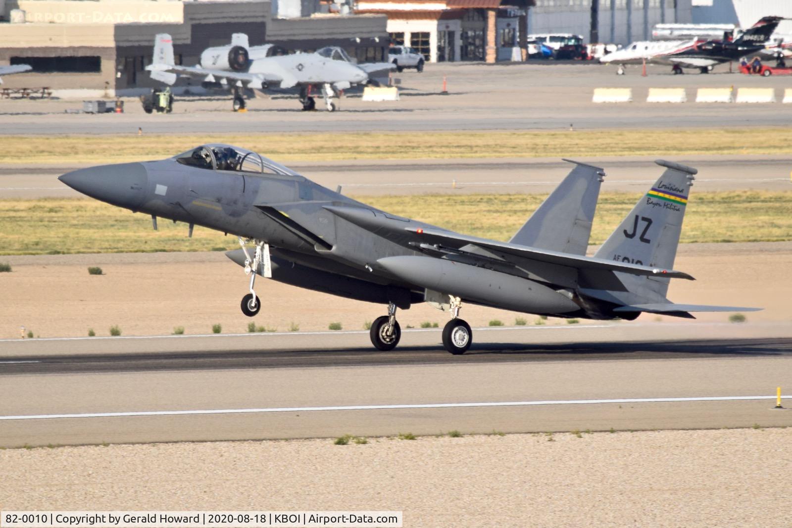 82-0010, 1982 McDonnell Douglas F-15C Eagle C/N 822/C241, Take off from 10L. 159th FW 