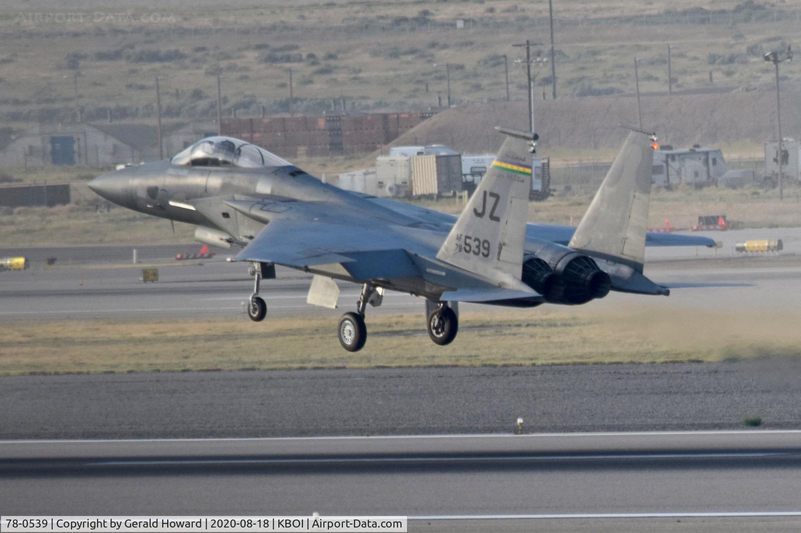 78-0539, 1978 McDonnell Douglas F-15C Eagle C/N 0529/C072, Climb out fro 10L. 159th FW 
