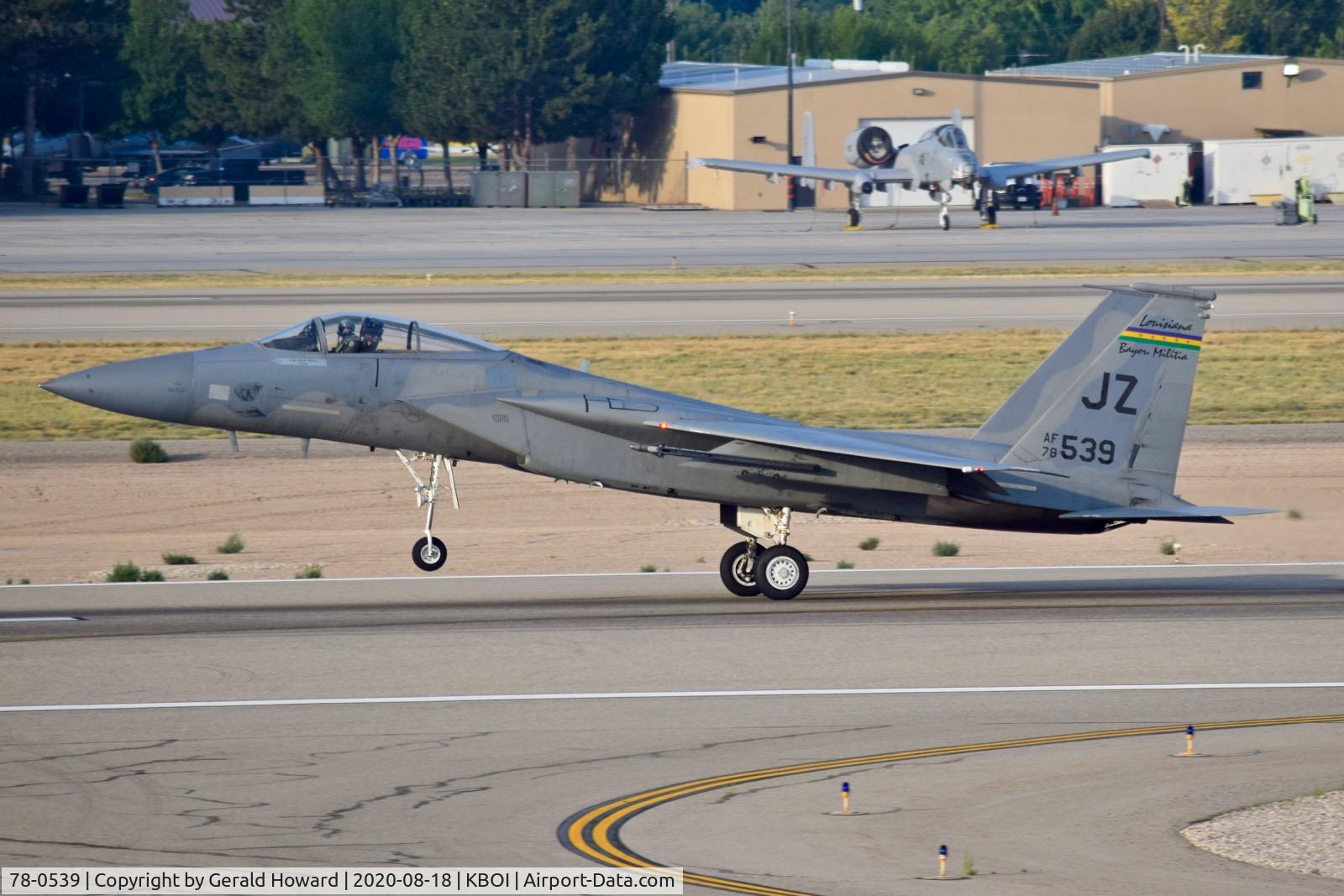 78-0539, 1978 McDonnell Douglas F-15C Eagle C/N 0529/C072, Take off from 10L. 159th FW 
