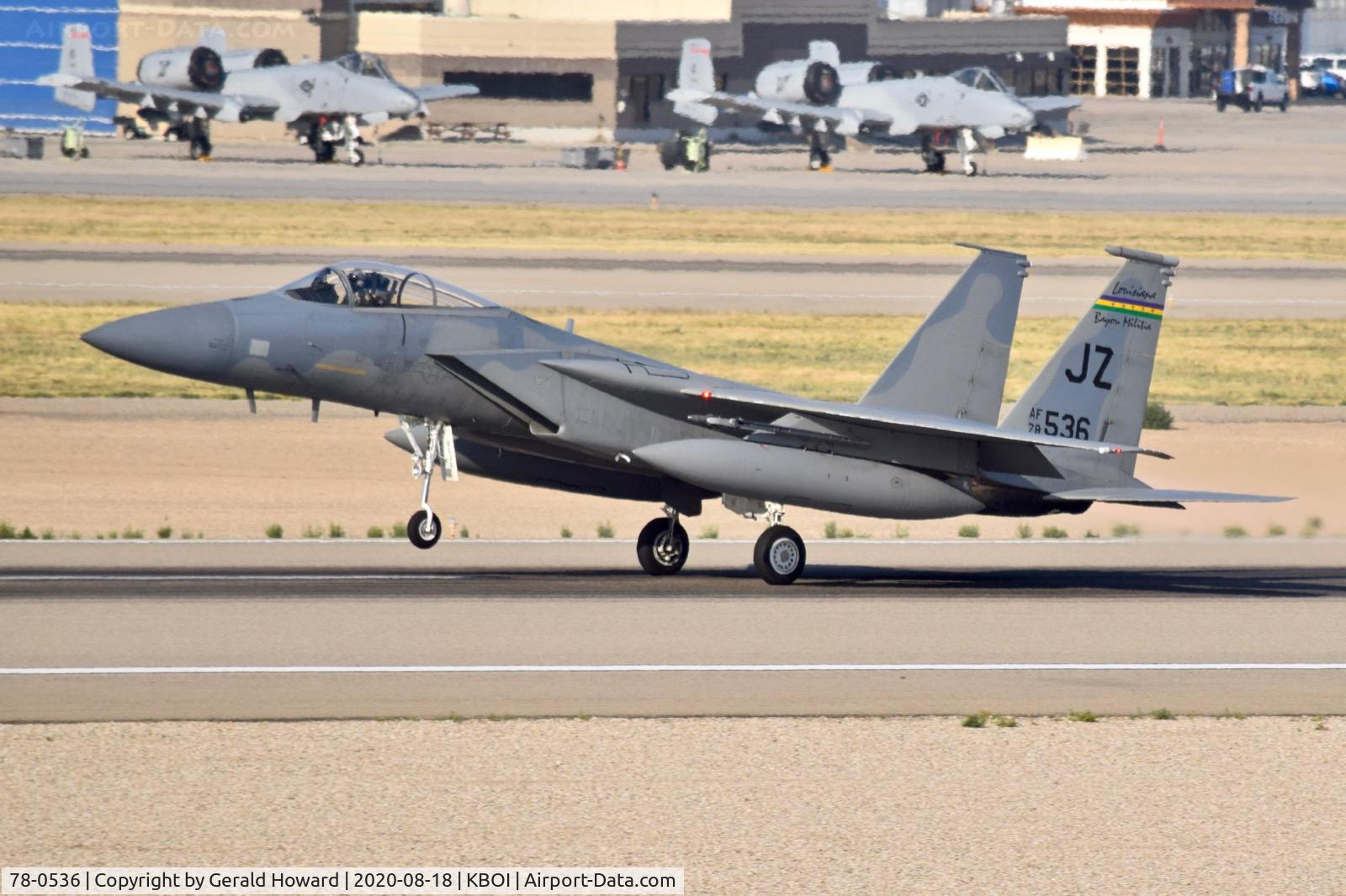 78-0536, 1978 McDonnell Douglas F-15C Eagle Eagle C/N 0526/C069, Take off from 10L.  159th FW 