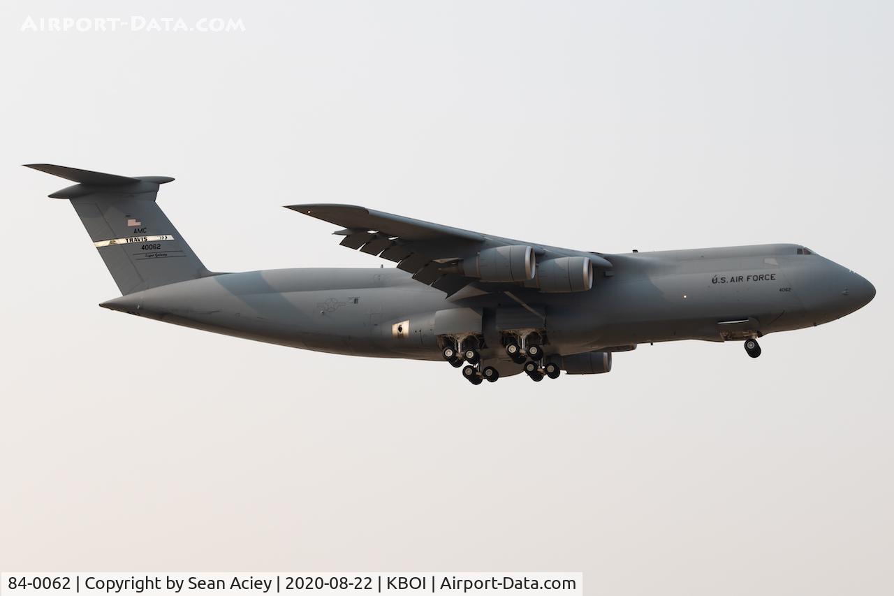 84-0062, 1986 Lockheed C-5B Galaxy C/N 500-0086, Reach 845 arriving into Boise