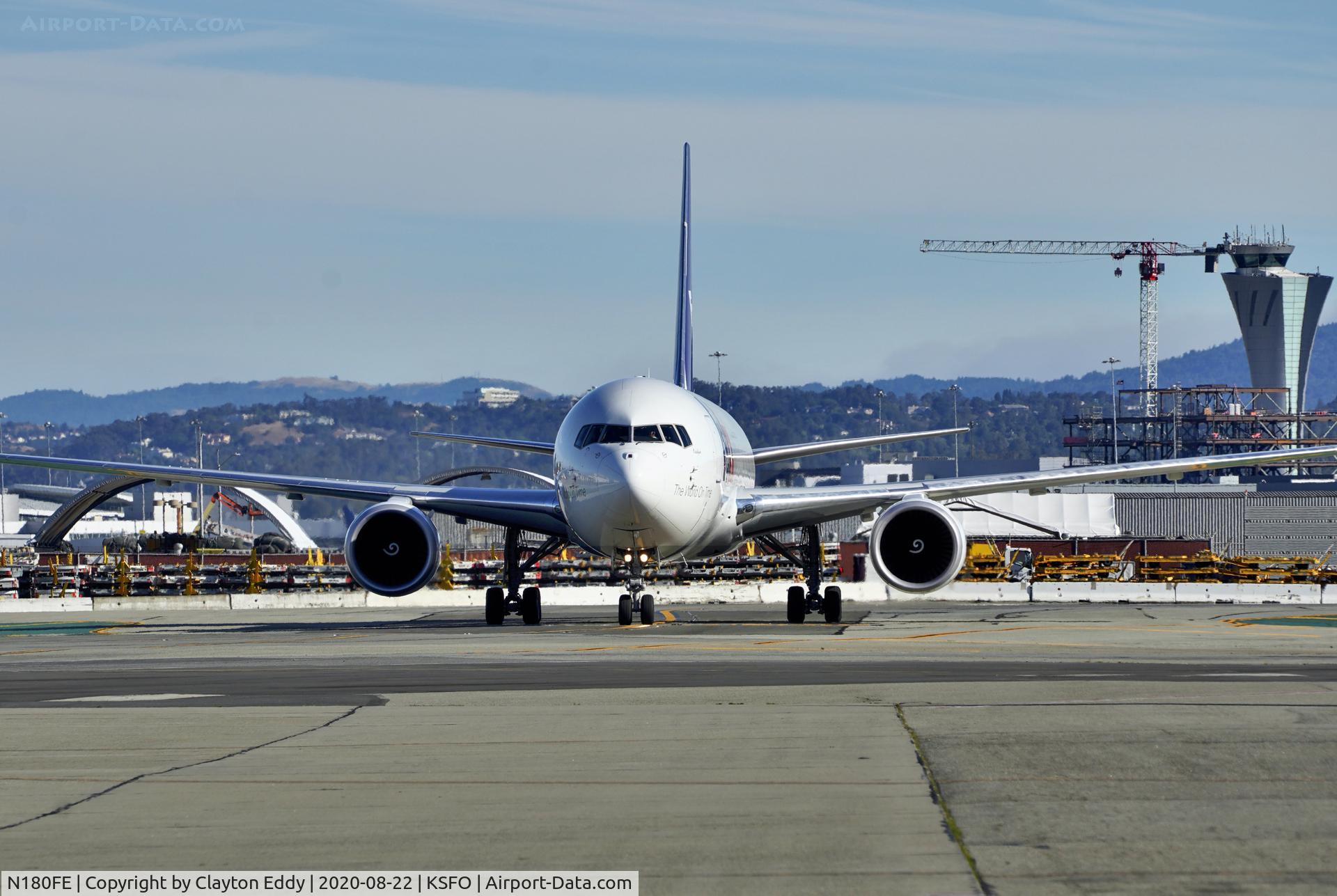 N180FE, 2019 Boeing 767-300F C/N 63111, SFO 2020.