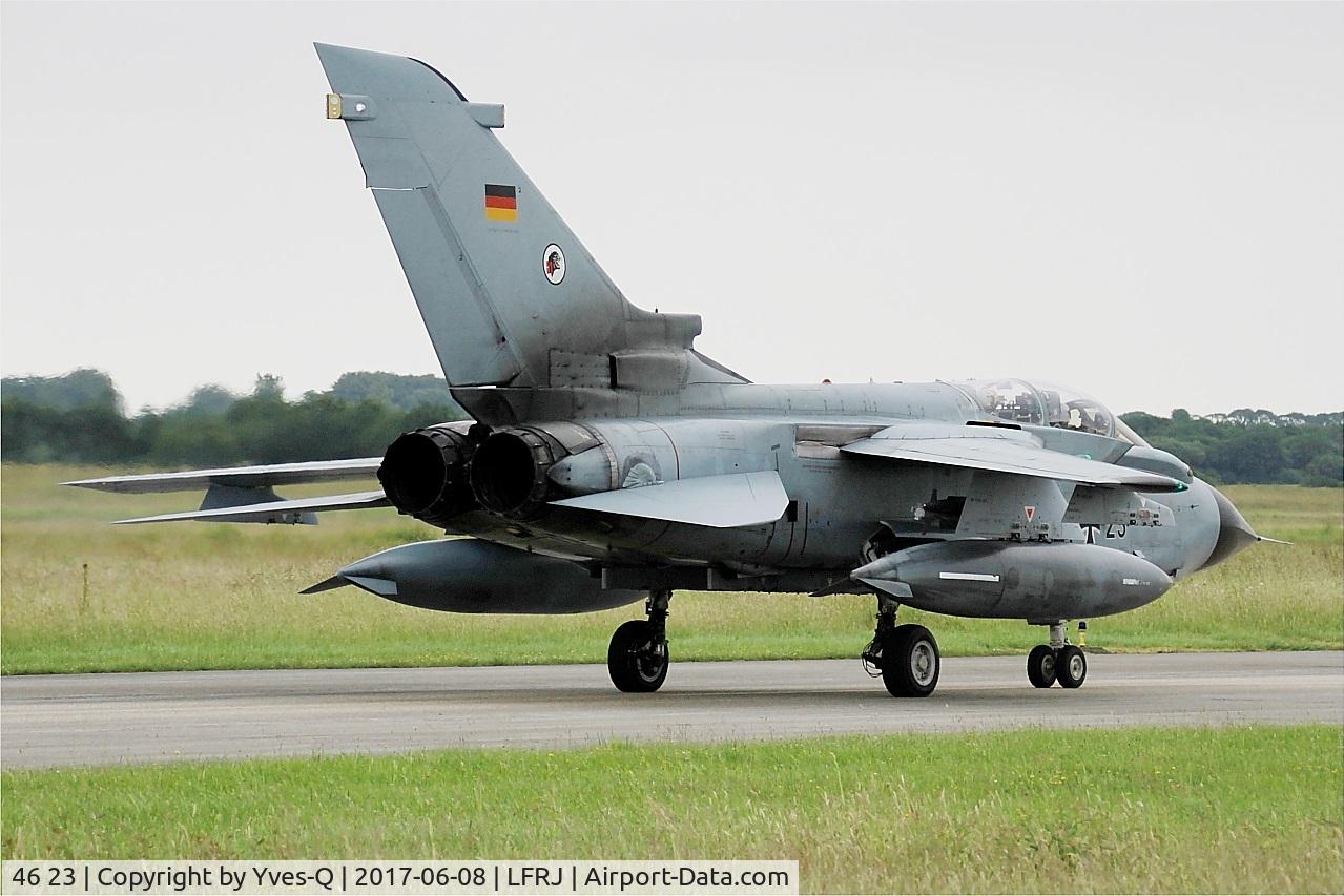 46 23, 1989 Panavia Tornado ECR C/N 817/GS256/4323, Panavia Tornado ECR, Taxiing to flight line, Landivisiau Naval Air Base (LFRJ) Tiger Meet 2017