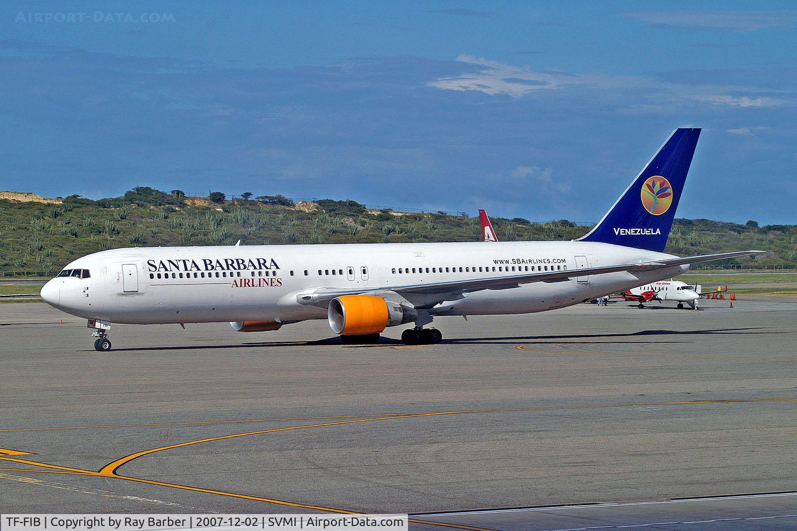 TF-FIB, 1991 Boeing 767-383/ER C/N 25365, TF-FIB   Boeing 767-383ER [25365] (Santa Barbara Airlines) Caracas-Simon Bolivar Int'l~YV 02/12/2007
