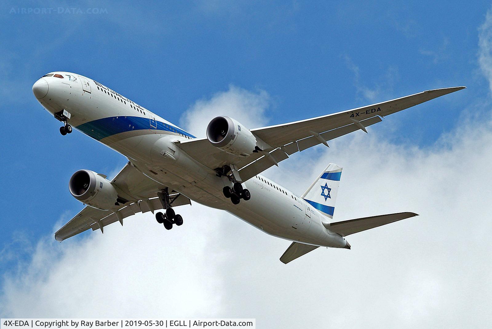 4X-EDA, 2017 Boeing 787-9 Dreamliner C/N 63548, 4X-EDA   Boeing 787-9 Dreamliner [63548] (El Al Israel Airlines) Home~G 30/05/2019