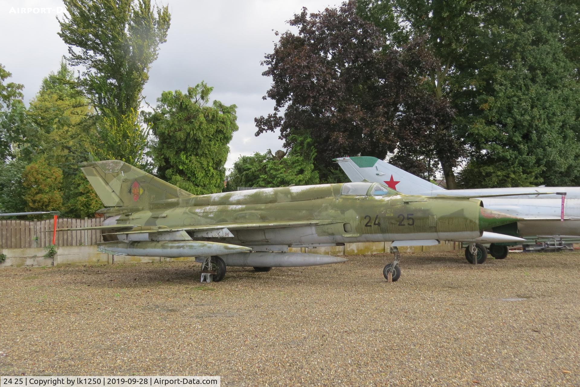 24 25, Mikoyan-Gurevich MiG-21bis C/N 75058087, at the PS Aero collection of Piet Smedts in Baarlo