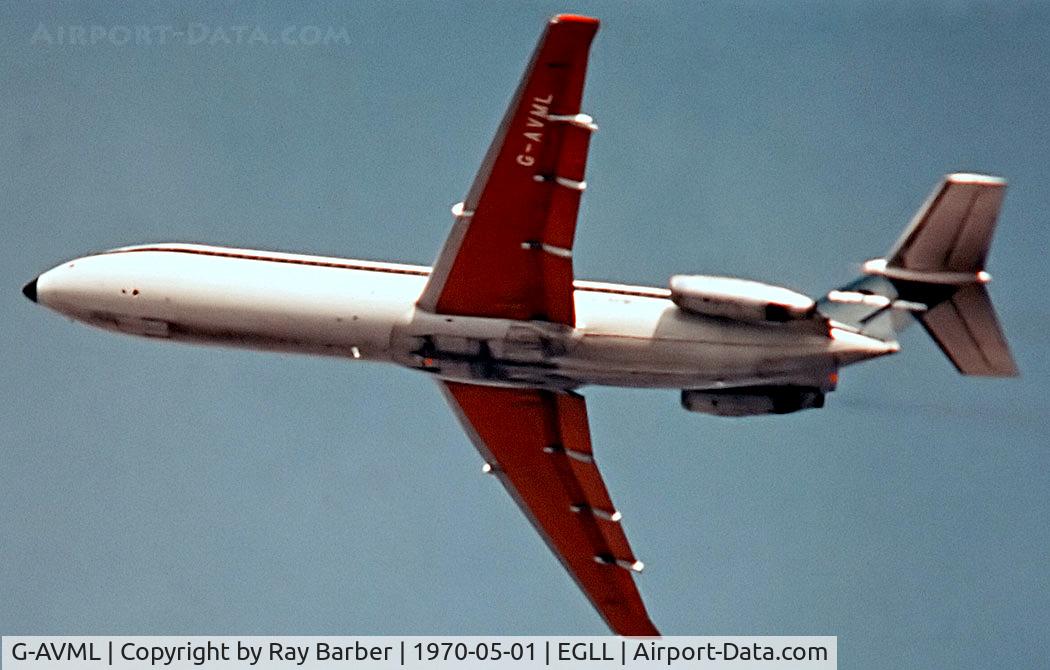 G-AVML, 1968 BAC 111-510ED One-Eleven C/N BAC.140, G-AVML   BAC 1-11/510ED One-Eleven [140] (British European Airways) Heathrow~G 01/05/1970