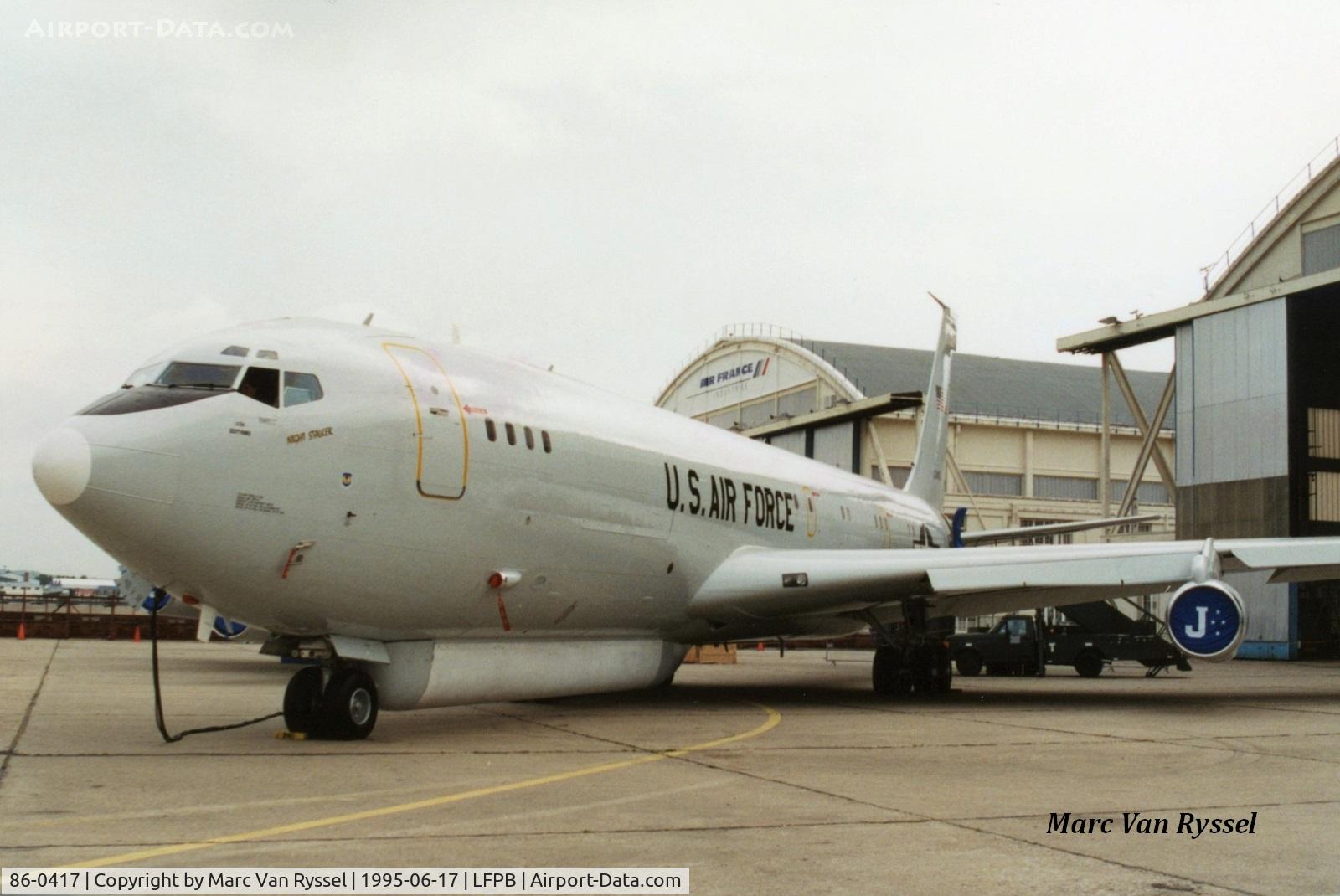 86-0417, 1968 Boeing 707-323C C/N 19574, At Paris Airshow 1995.