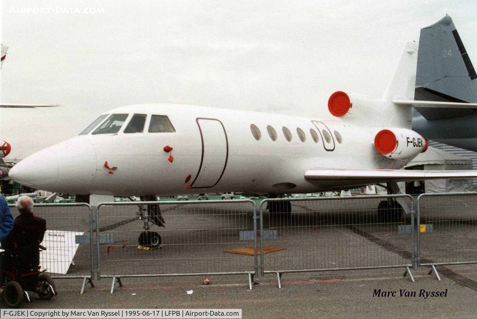 F-GJEK, 1992 Dassault Falcon 50 C/N 228, At Paris Airshow 1995.
