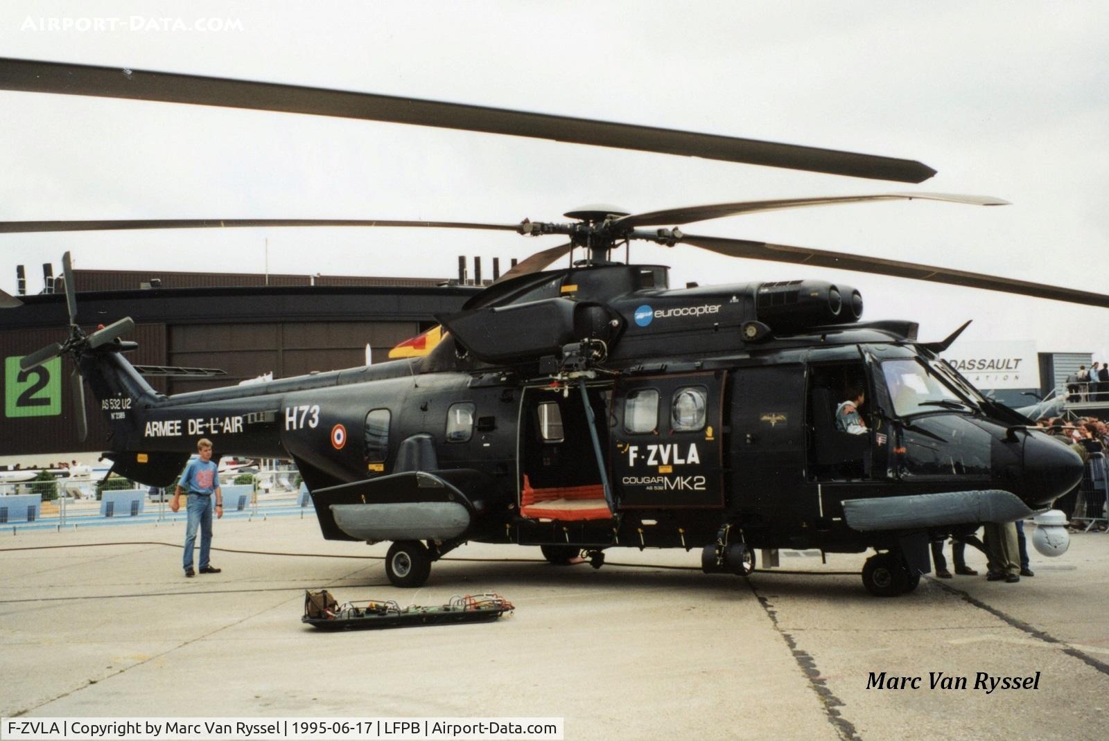 F-ZVLA, Eurocopter AS-532UL Cougar C/N 2389, At Paris Airshow 1995.