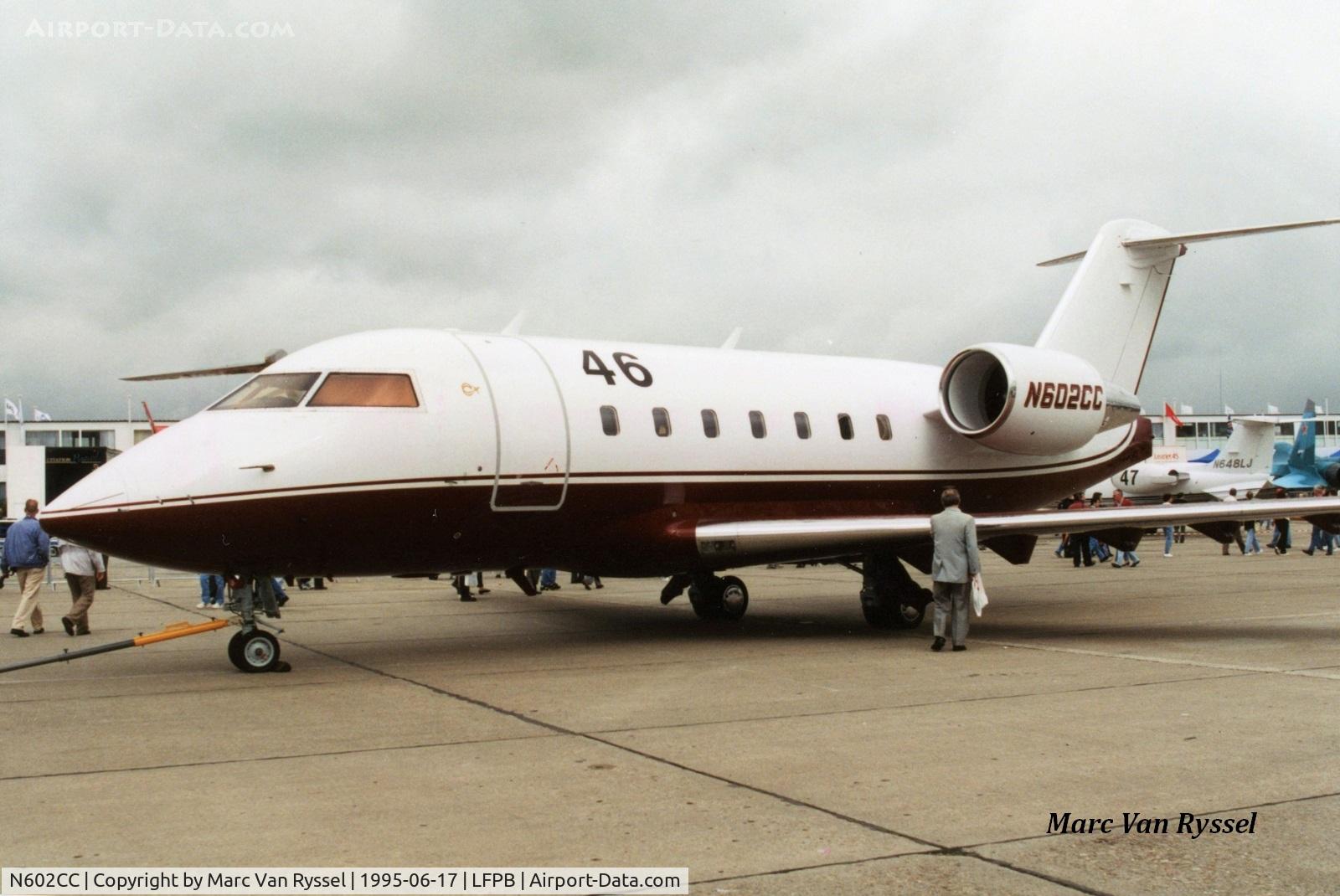 N602CC, 1988 Canadair Challenger 601-3A (CL-600-2B16) C/N 5029, Paris Airshow 1995.