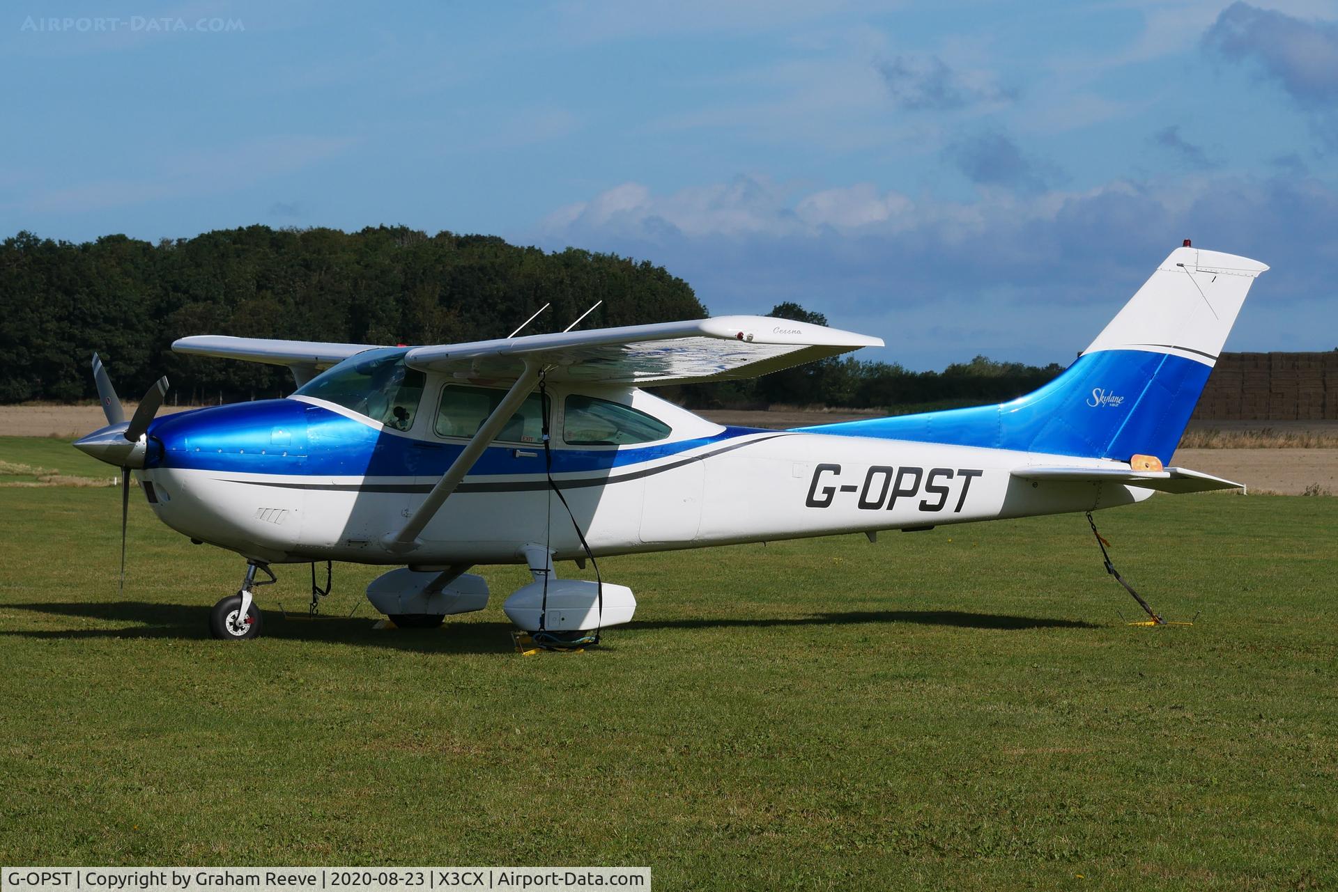 G-OPST, 1981 Cessna 182R Skylane C/N 182-67932, Parked at Northrepps.