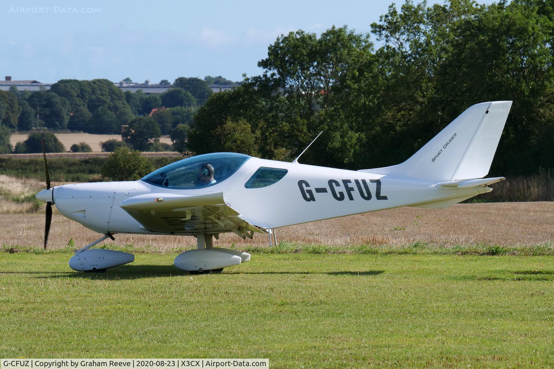 G-CFUZ, 2009 CZAW SportCruiser C/N PFA 338-14664, Departing from Northrepps.