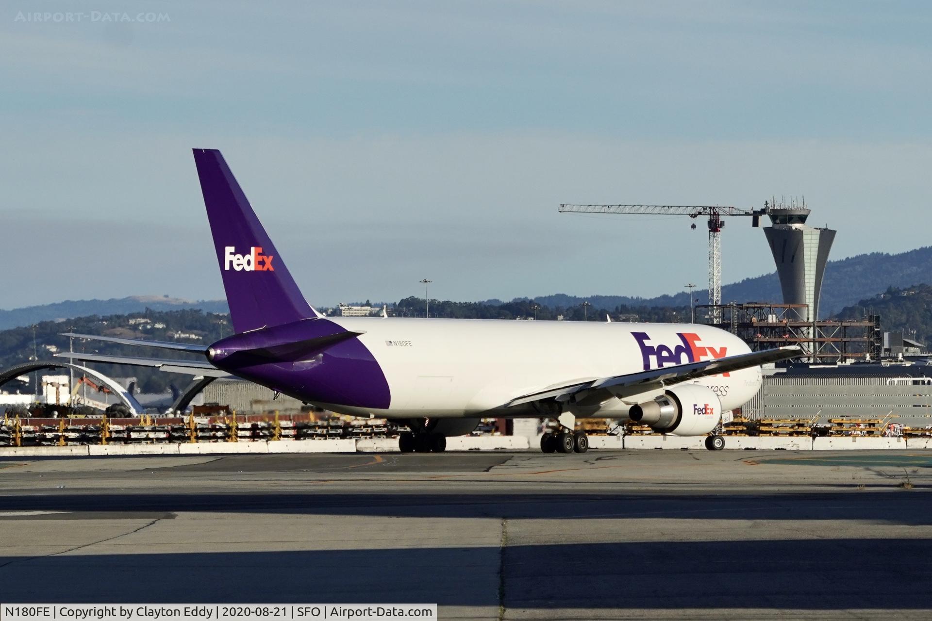 N180FE, 2019 Boeing 767-300F C/N 63111, SFO 2020.