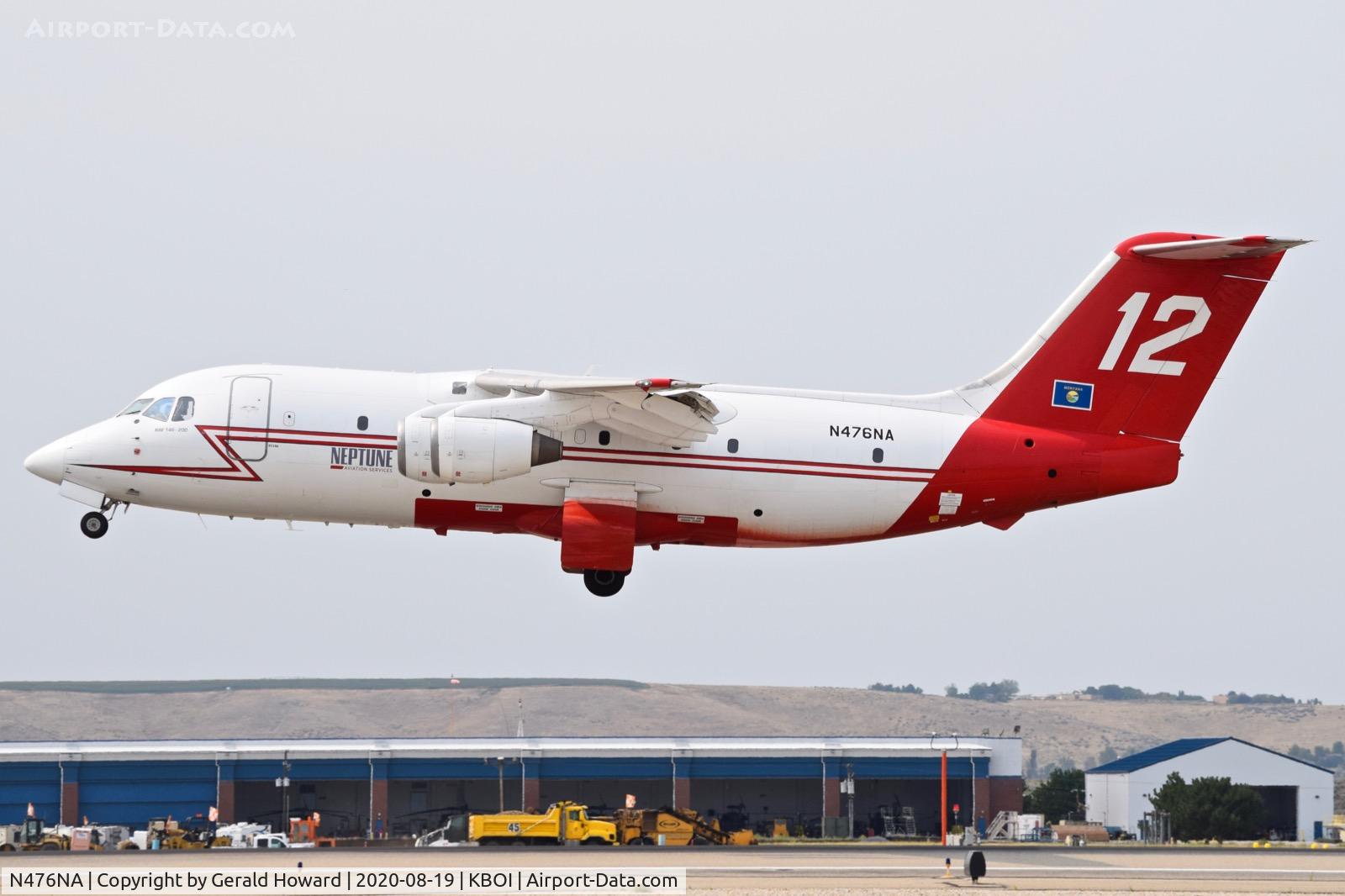 N476NA, 1991 British Aerospace BAe.146-200 C/N E2196, Climb out from 10L.