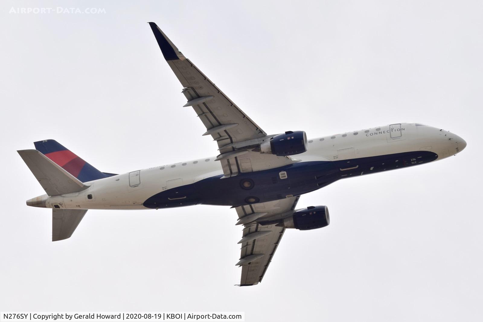 N276SY, 2018 Embraer 175LR (ERJ-170-200LR) C/N 17000740, Departing BOI.