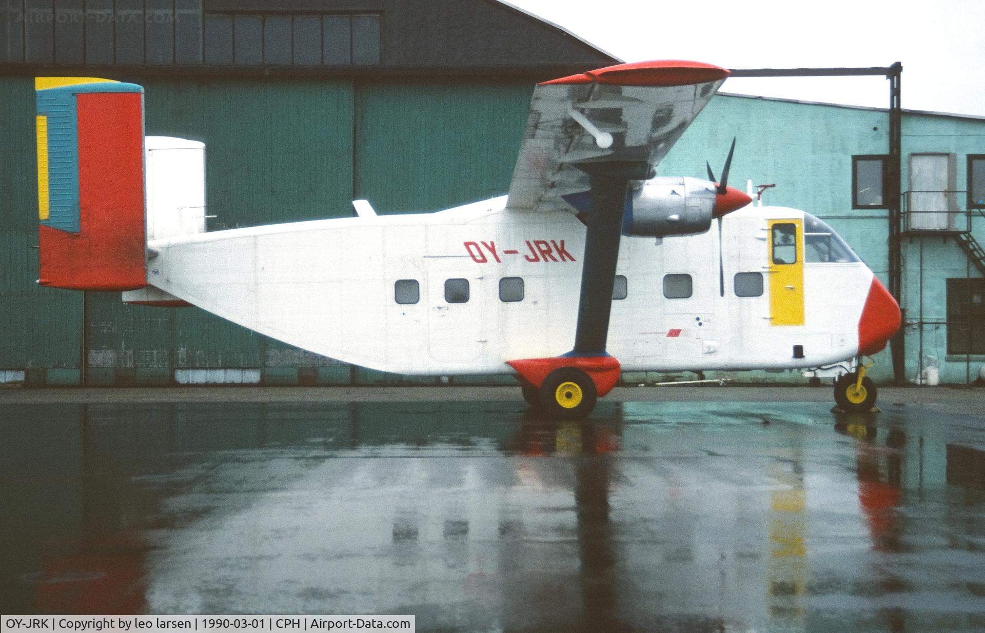 OY-JRK, 1972 Short SC-7 Skyvan 3A-100 C/N SH.1901, Copenhagen 1.3.1990