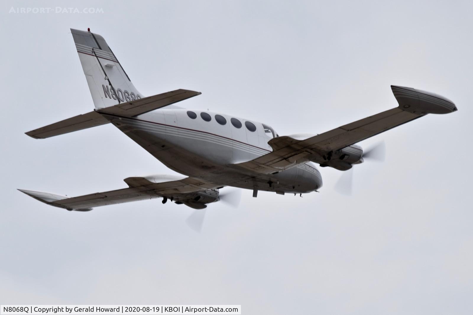 N8068Q, 1974 Cessna 414 Chancellor C/N 414-0503, Departing BOI.