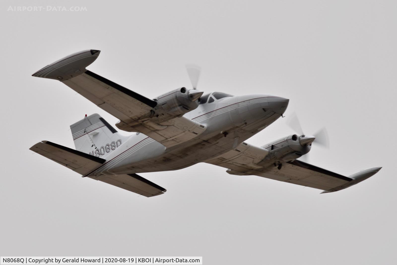 N8068Q, 1974 Cessna 414 Chancellor C/N 414-0503, Departing BOI.