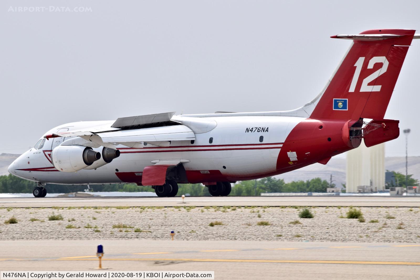 N476NA, 1991 British Aerospace BAe.146-200 C/N E2196, Landing roll out.